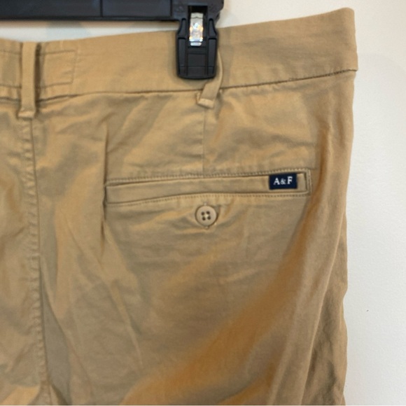 Abercrombie & Fitch Mens Tan Khaki Shorts Size 36 Stretch 10.5 Inch Inseam - Picture 6 of 6